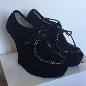 LAMB Platform Suede Shoes